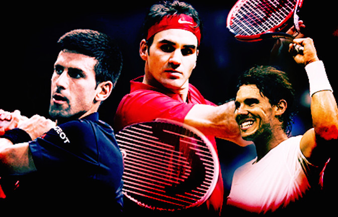 Roger, Rafa and Djokovic